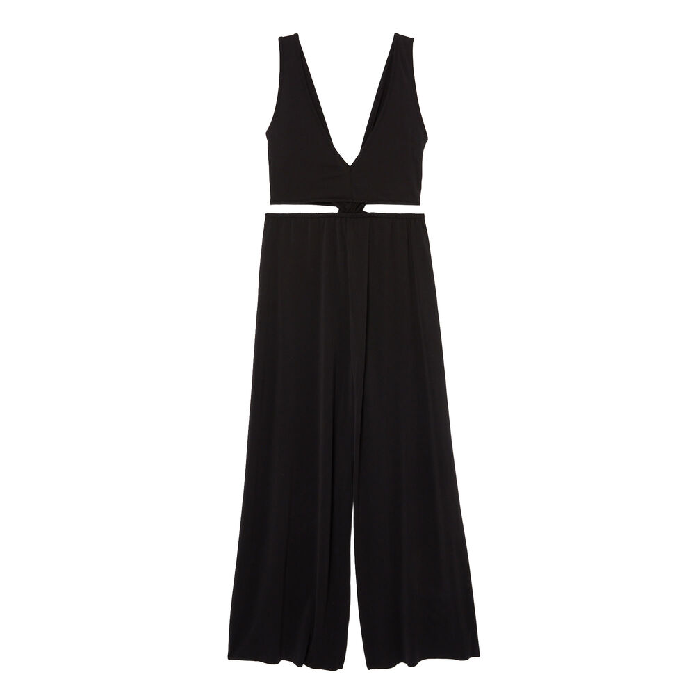 Mono con pantalón con detalle de lazo - negro negro.