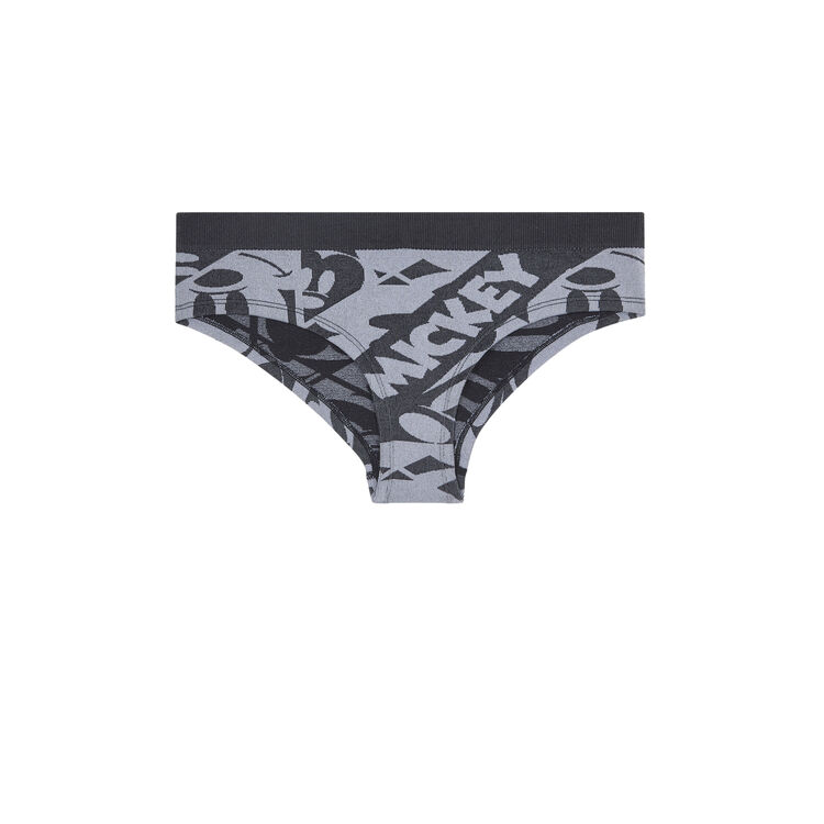 Braguita culotte de algodón mickey brassiniz negro.