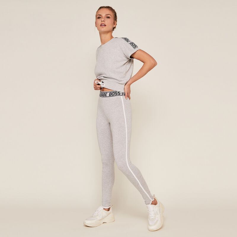 Legging liso de punto - gris Legging liso de punto - gris;