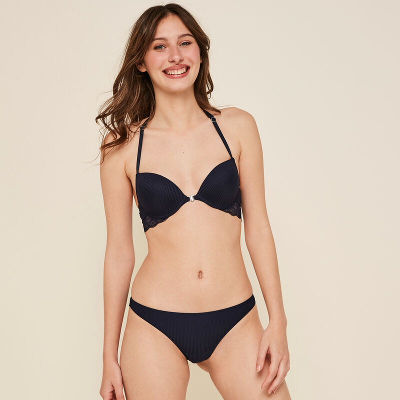 SUJETADOR PUSH-UP azul marino MONOSKIZ SUJETADOR PUSH-UP azul marino MONOSKIZ;
