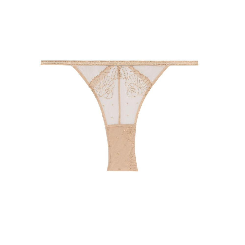 Braguita brasileña con bordado - beige beige.