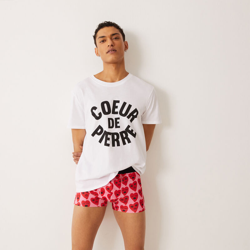 Camiseta con mensaje coeur de pierre - blanca Camiseta con mensaje coeur de pierre - blanca;