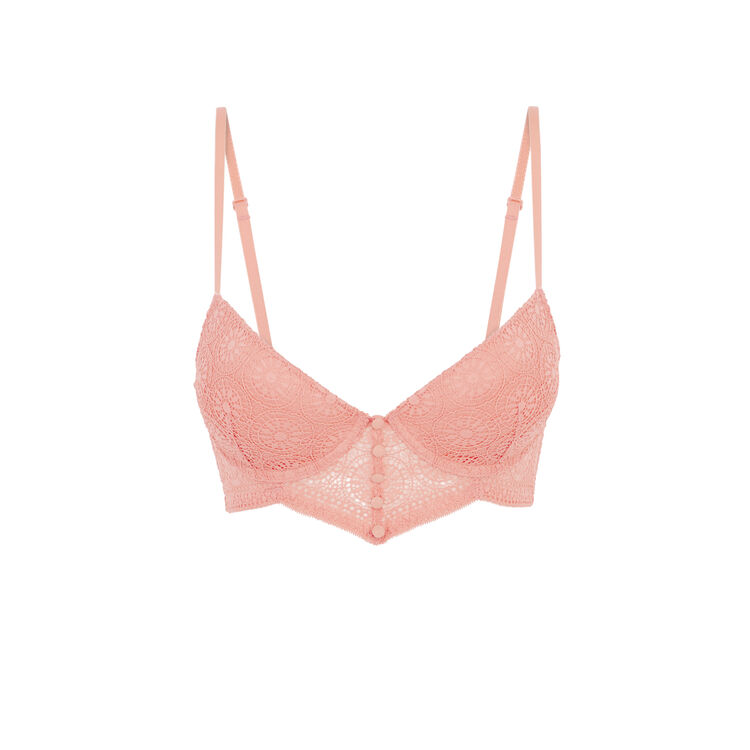 Sujetador bustier push-up rosa buttonilaciz Sujetador bustier push-up rosa buttonilaciz;