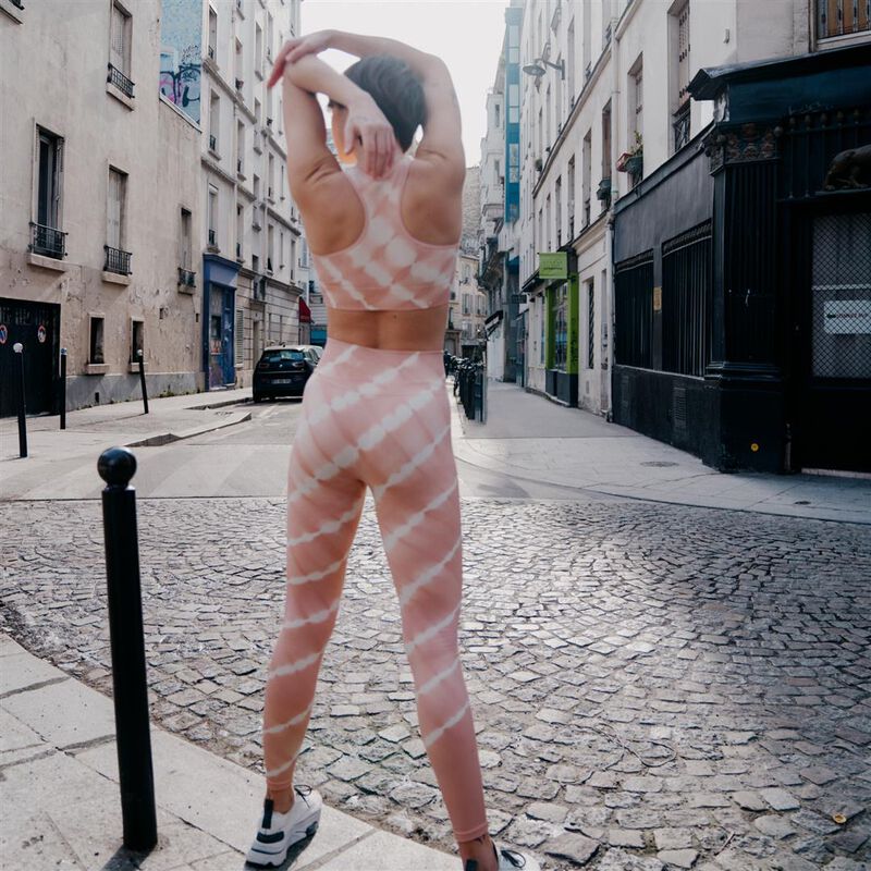 Leggings deportivos con efecto tie and dye - rosa Leggings deportivos con efecto tie and dye - rosa;