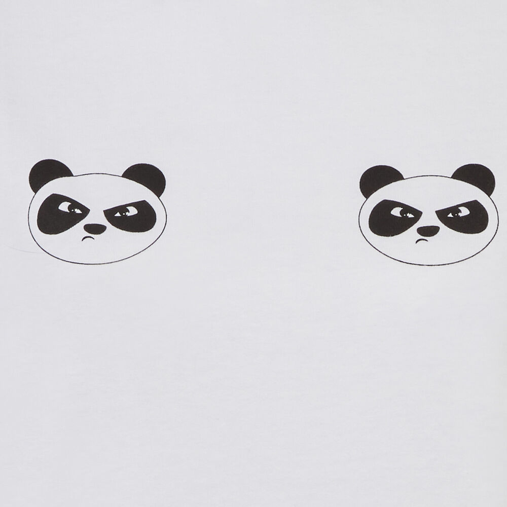 Camiseta con motivos de panda - blanca blanco.