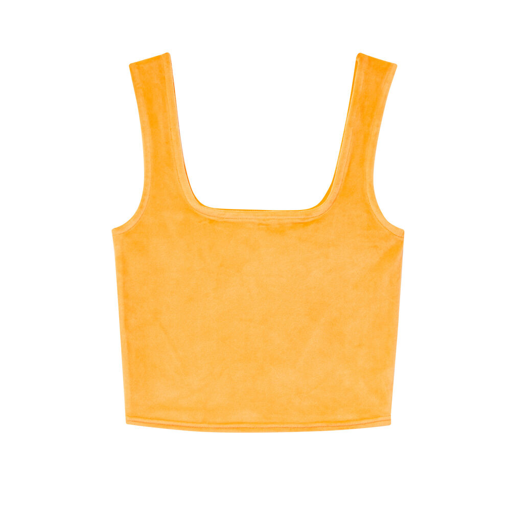 Sujetador de terciopelo - naranja naranja.
