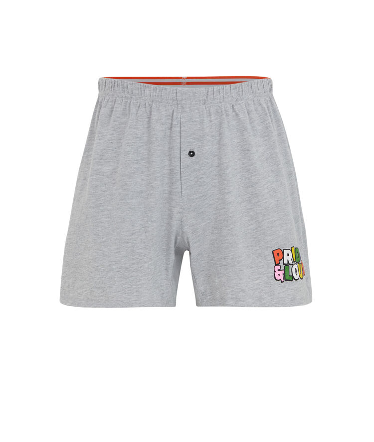 Short bóxer de algodón - gris gris.