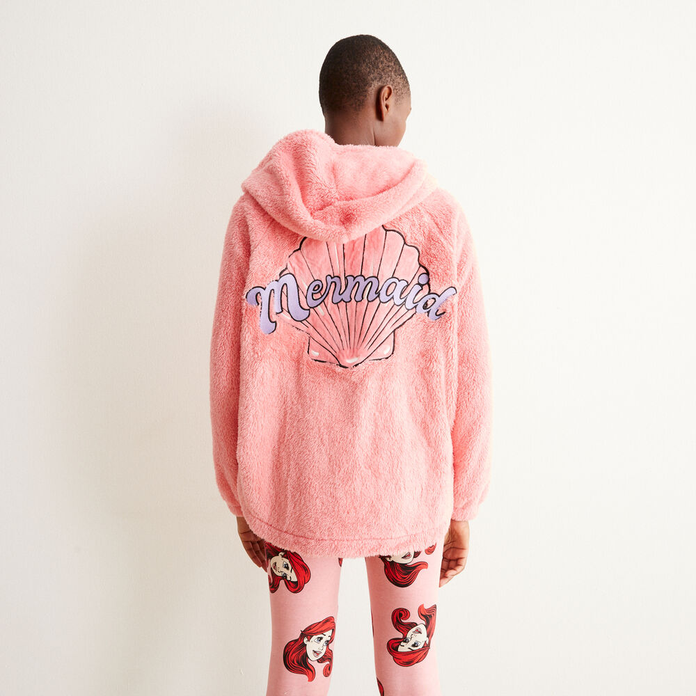 Polar con cremallera y estampado mermaid - rosa rosa.