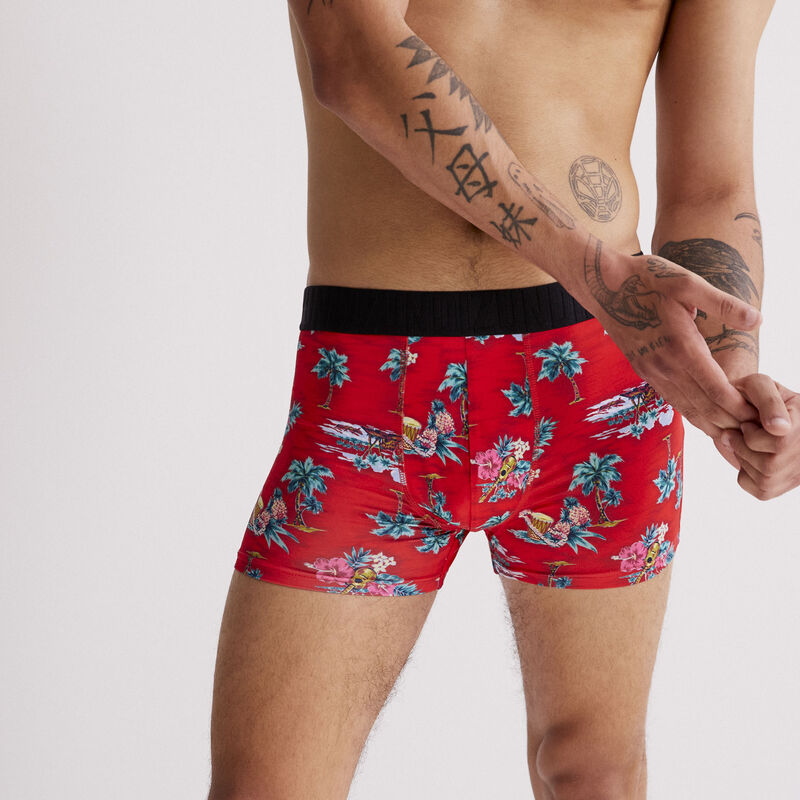 boxer en coton - rouge boxer en coton - rouge;
