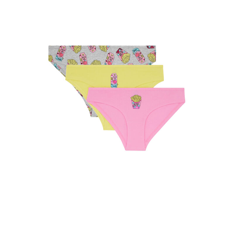 juego de braguitas de algodón - rosa juego de braguitas de algodón - rosa;