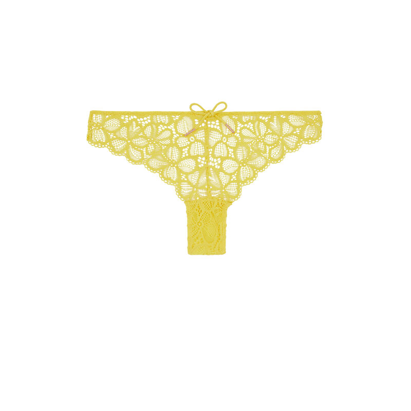 TANGA DE ENCAJE AMARILLO SHERIFIZ TANGA DE ENCAJE AMARILLO SHERIFIZ;
