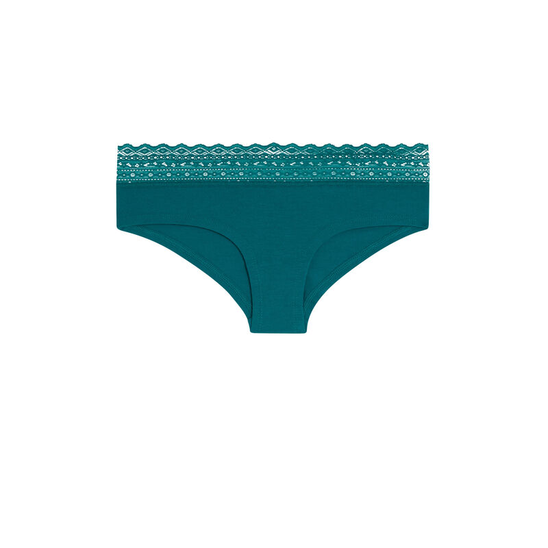 Braguita culotte de algodón lisa waistiz Braguita culotte de algodón lisa waistiz;