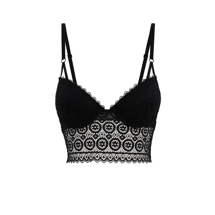 Sujetador bustier preformado negro topizlaciz Sujetador bustier preformado negro topizlaciz;