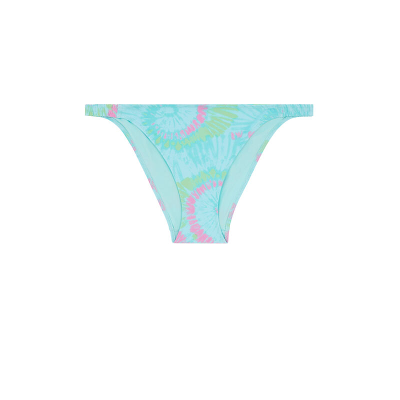 Parte de abajo de bikini braguita con estampado - azul turquesa Parte de abajo de bikini braguita con estampado - azul turquesa;