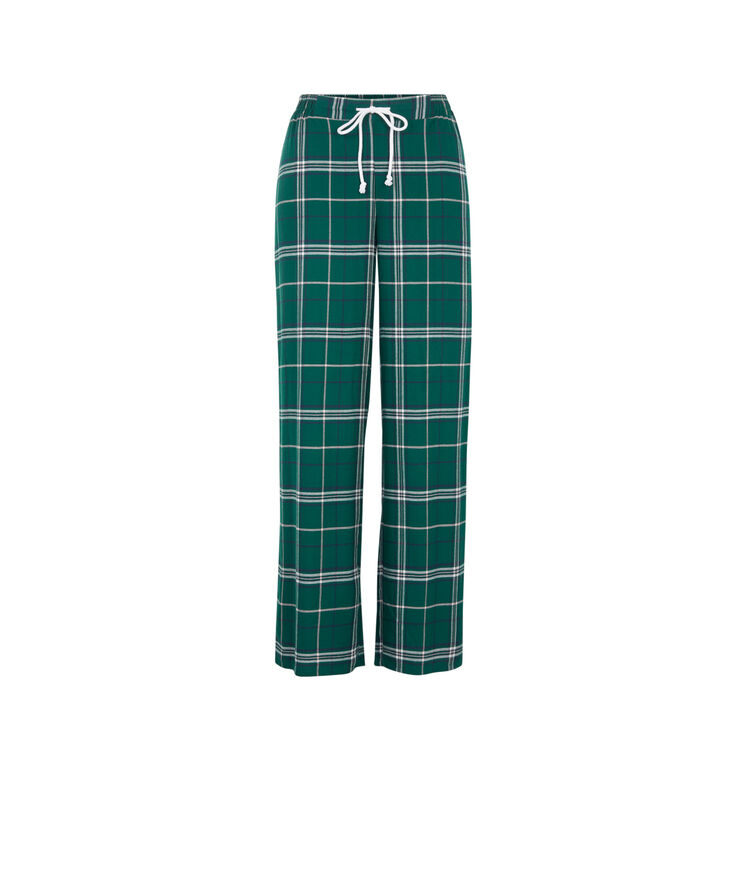 Pantalón de cuadros caromiz verde.