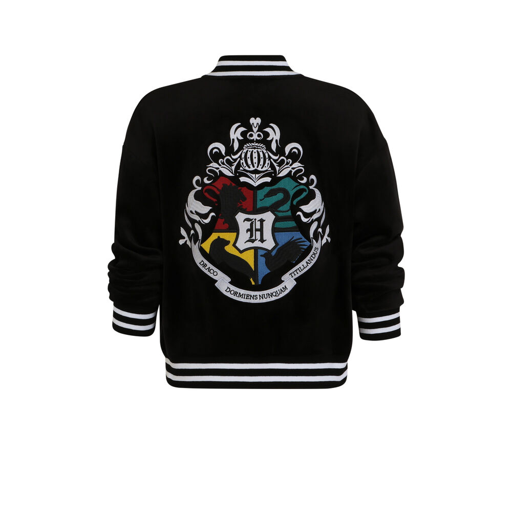 Chaqueta con emblema harry potter - negro negro.