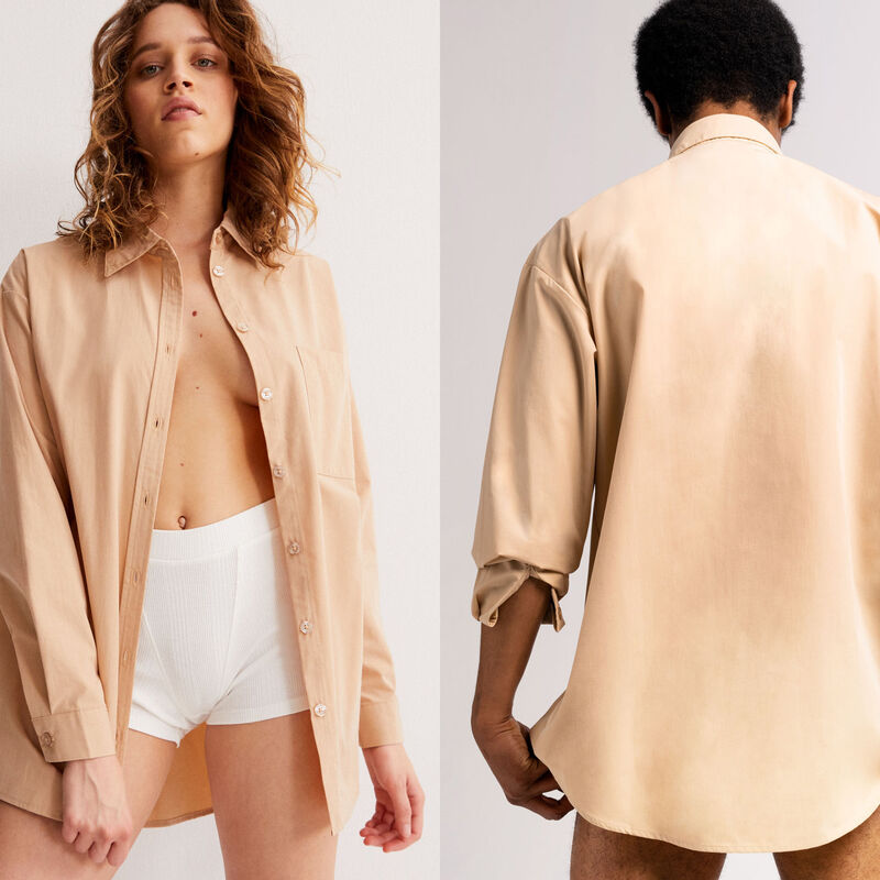 Camisa unisex - beige Camisa unisex - beige;