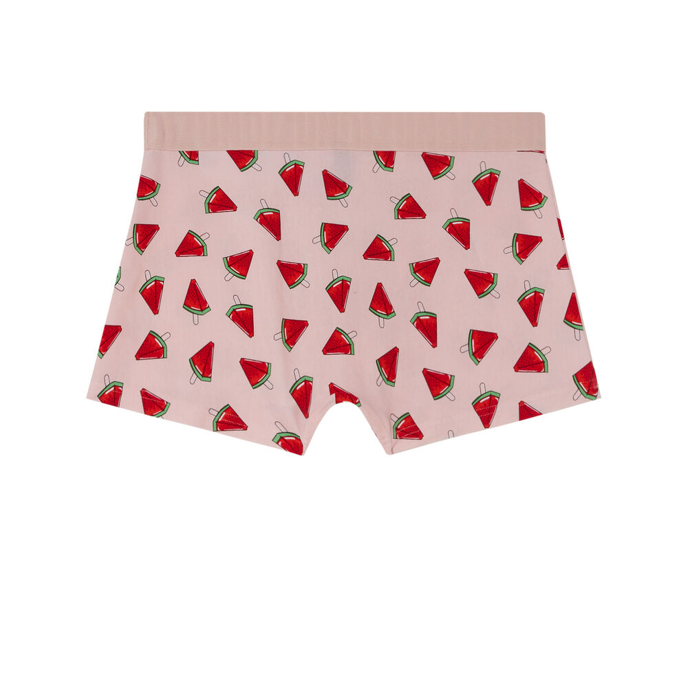 Bóxer con estampado de sandías - rosa rosa.