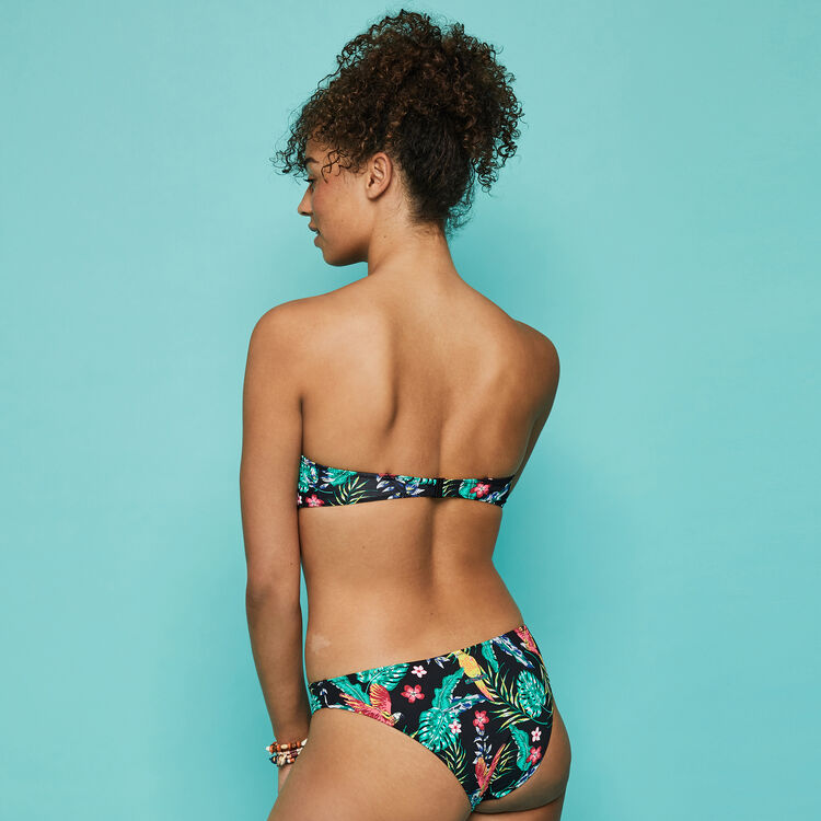 Top de bikini tropical paradibordiz black.