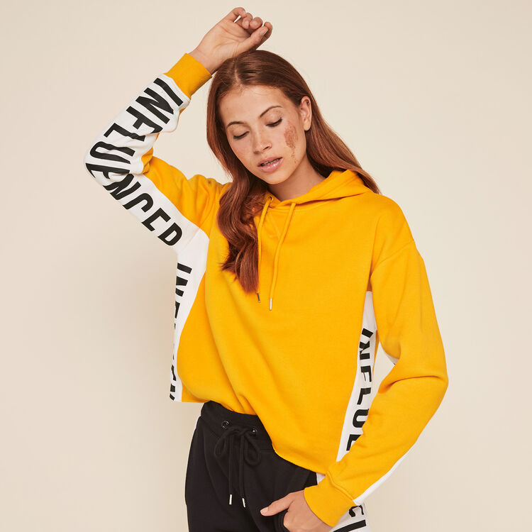 Sudadera con capucha y bandas laterales hellovibiz Sudadera con capucha y bandas laterales hellovibiz;