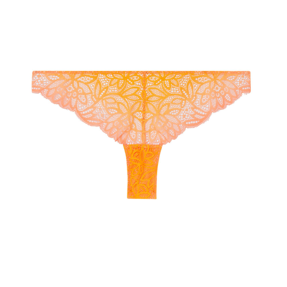 Braguita de encaje con degradado de color - mango naranja.