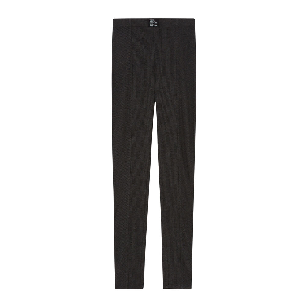 Leggings cómodos con mensaje 100 % love - gris oscuro gris.