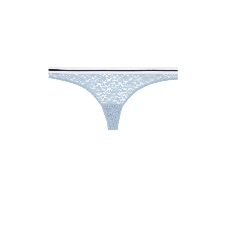 Braguita tanga azul marino secretiz leopiz azul.