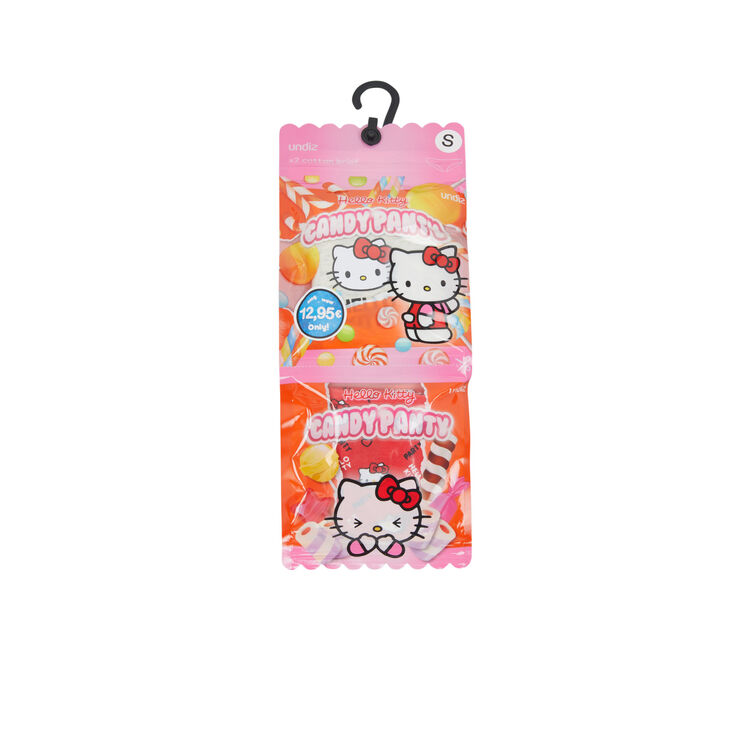 Juego de dos braguitas de algodón con estampado Hello Kitty hellokittiz Juego de dos braguitas de algodón con estampado Hello Kitty hellokittiz;