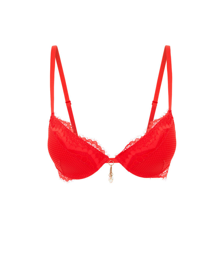 Sujetador push-up behappiz rojo.