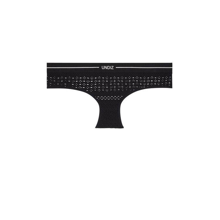 Braguita de material perforado francisportiz negro.