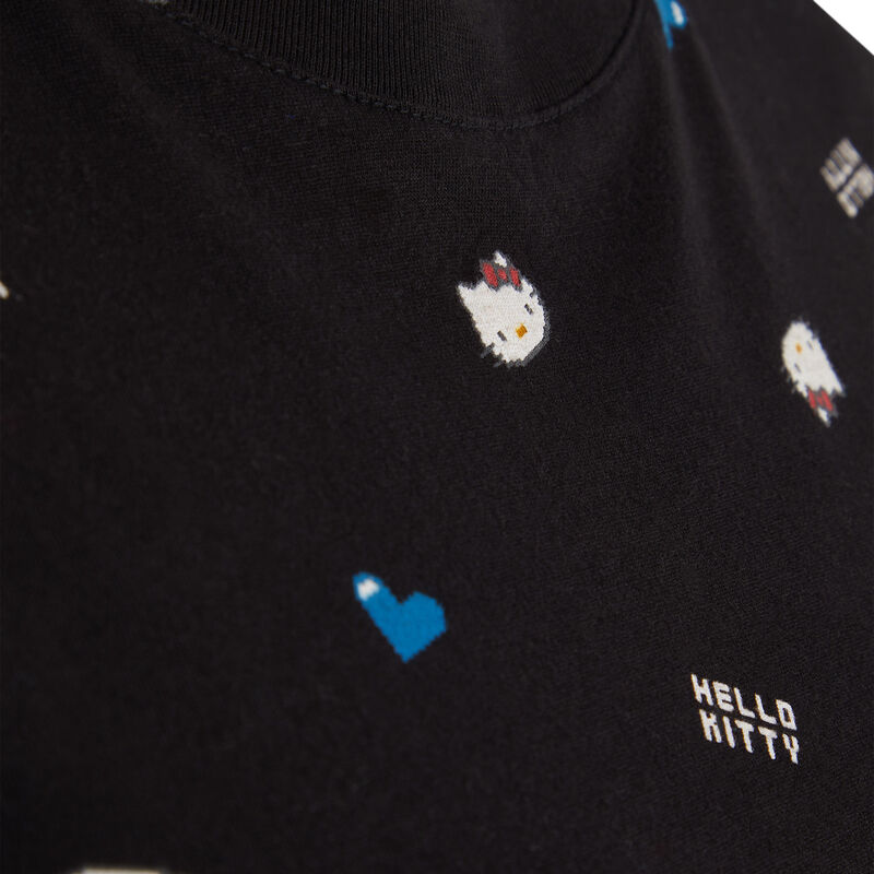 Top de manga corta con estampado de hello kitty allkittiz noir.