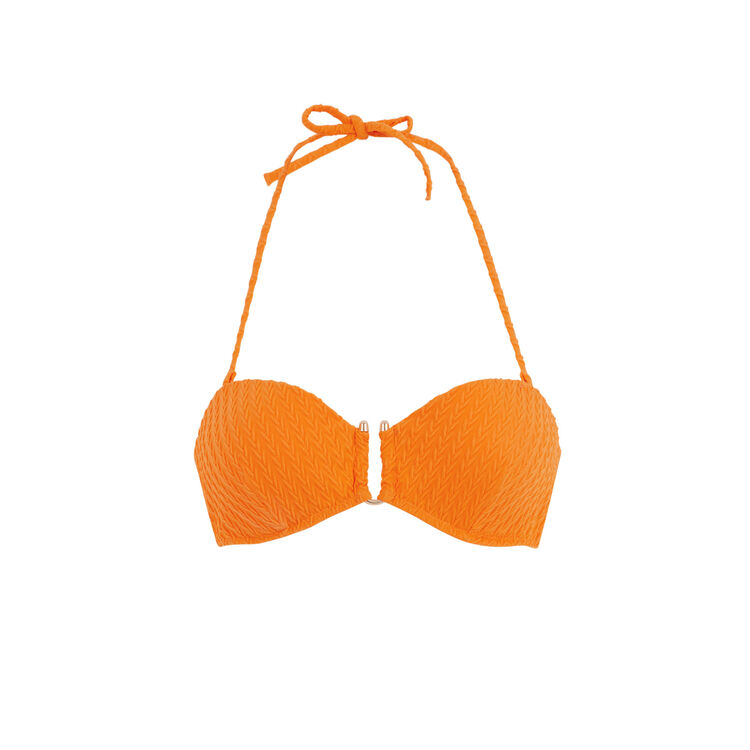 Parte de arriba de bikini bandeau naranja funbraidiz Parte de arriba de bikini bandeau naranja funbraidiz;