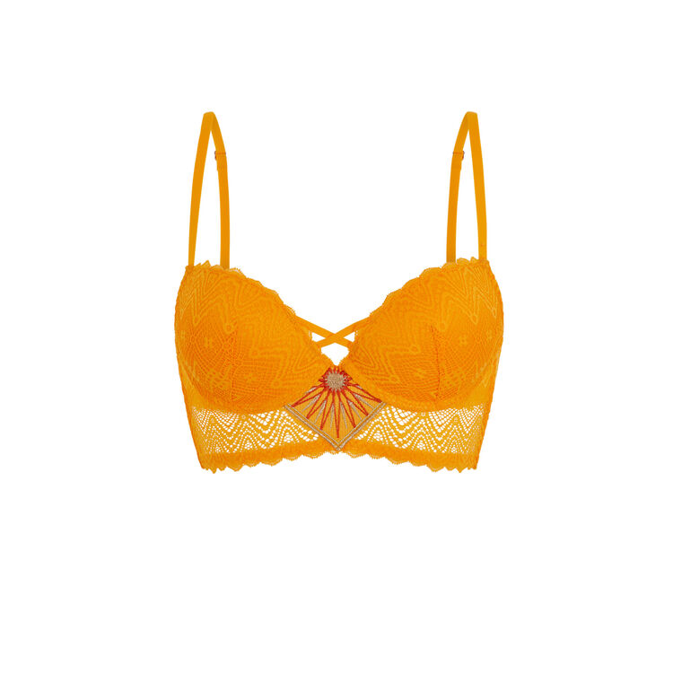 Sujetador corpiño push-up ocre horoscopiz ocre.