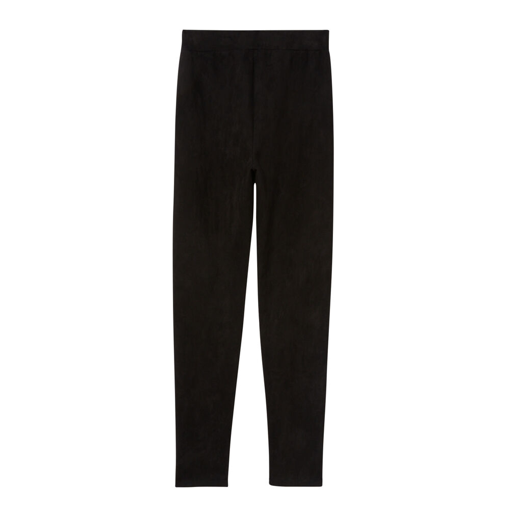 Leggings lisos de satén - negro negro.
