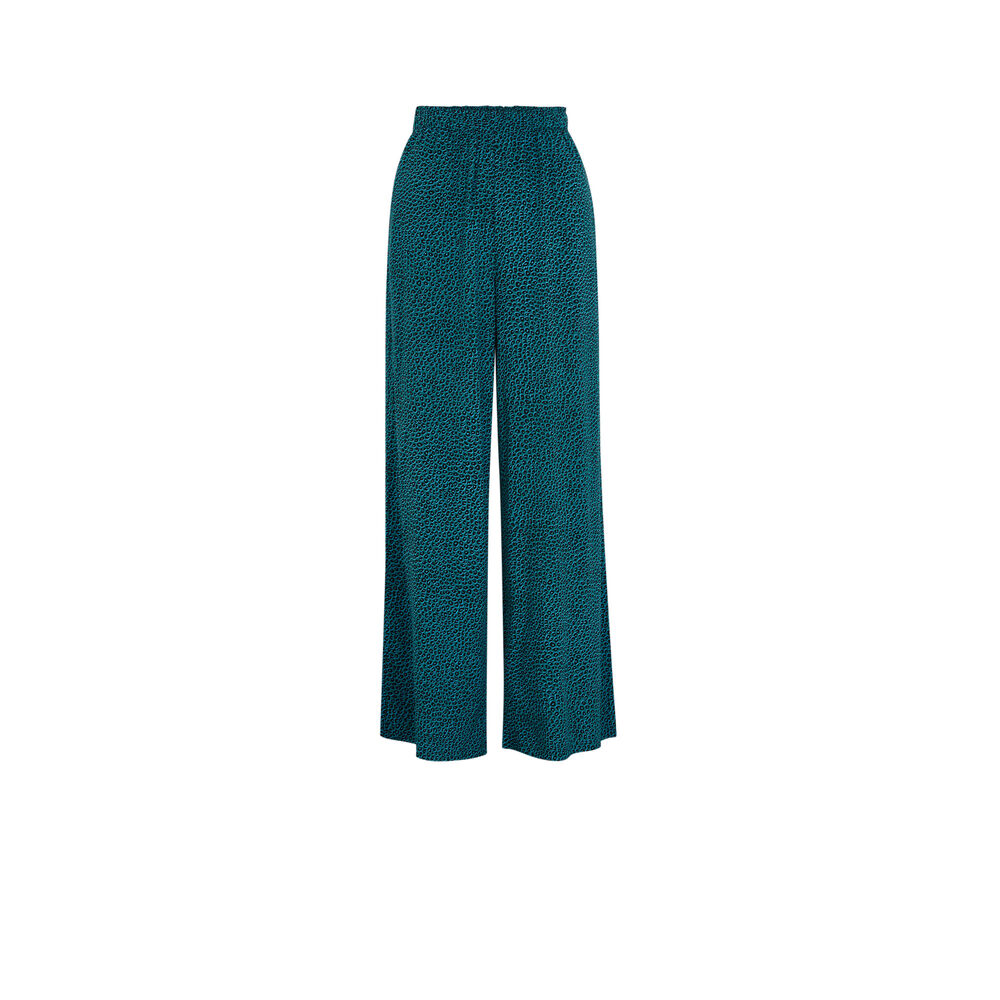 Pantalón con estampado animal - azul azul.