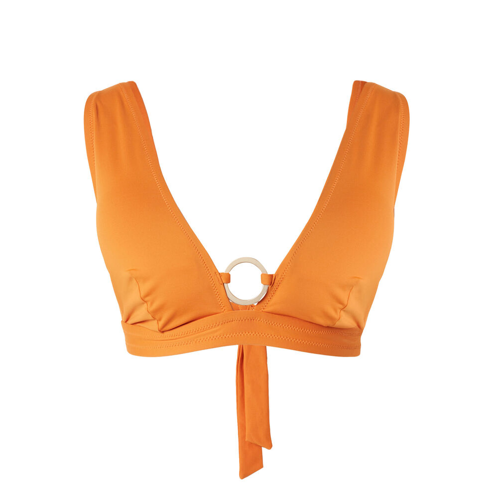 Parte de arriba de bikini triángulo pañuelo - naranja orange.