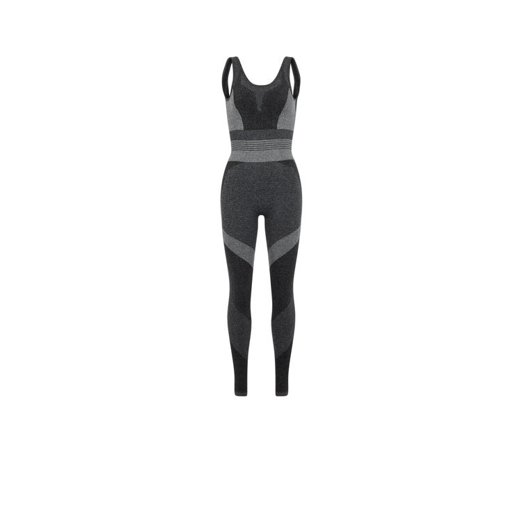 Mono deportivo sin costuras seamblockiz gris oscuro.