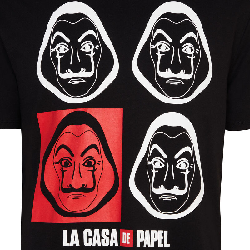 Camiseta de La Casa de Papel - negra Camiseta de La Casa de Papel - negra;