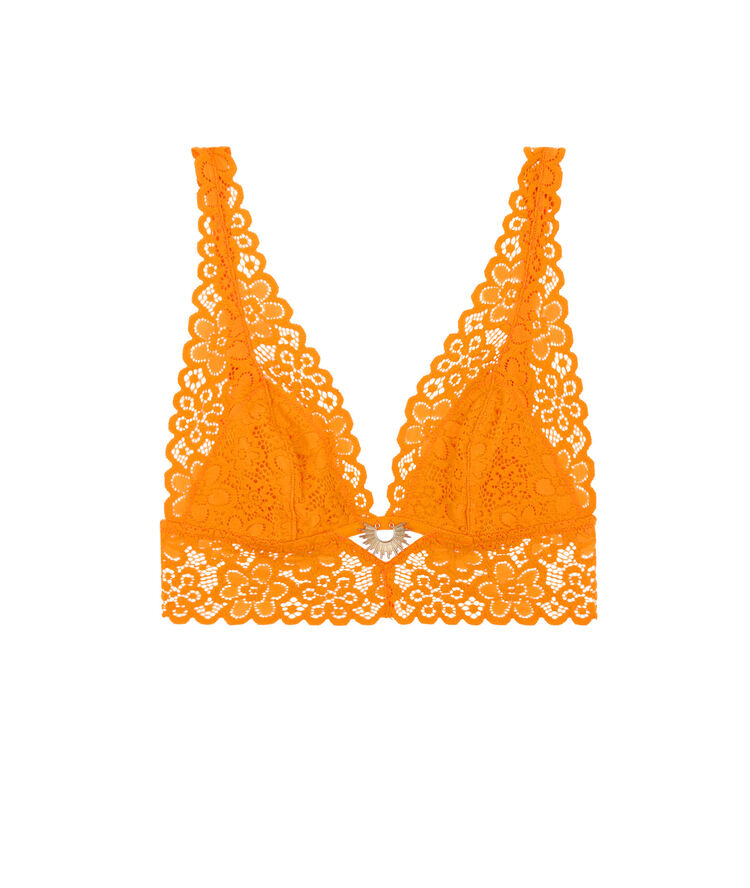 Sujetador triángulo sin aros - naranja naranja.