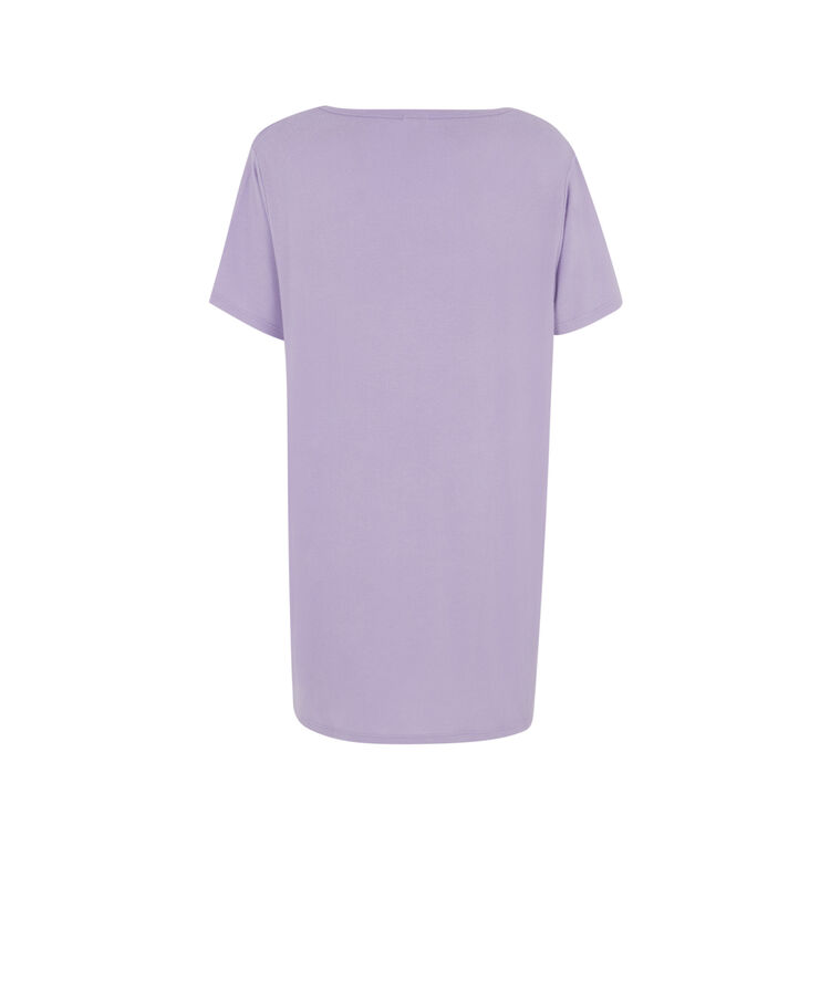 Camiseta larga de manga corta - morado morado.