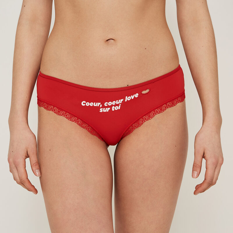 Braguita culotte de micro con mensaje bigloviz Braguita culotte de micro con mensaje bigloviz;