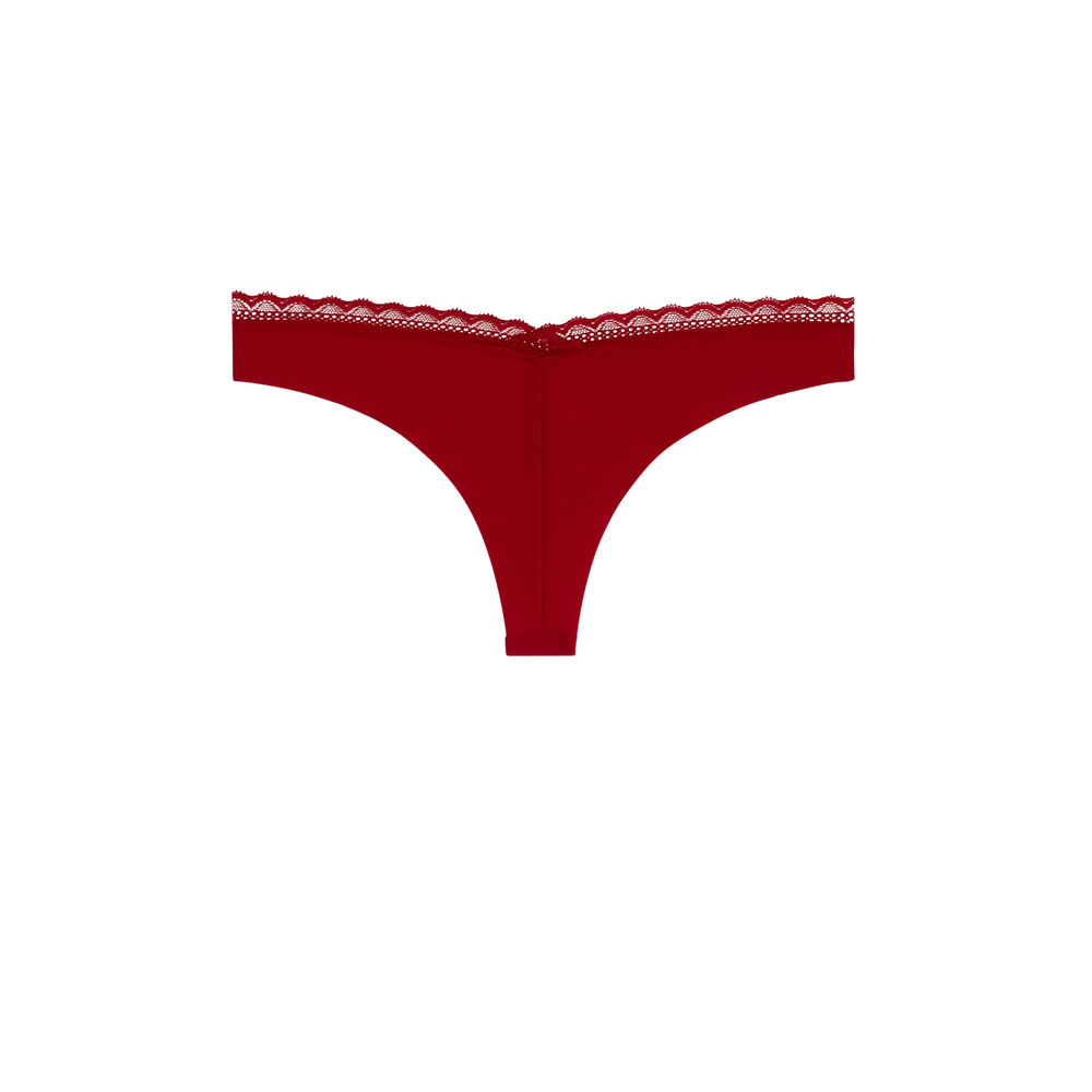 Braguita brasileña de microfibra shomiz rojo.