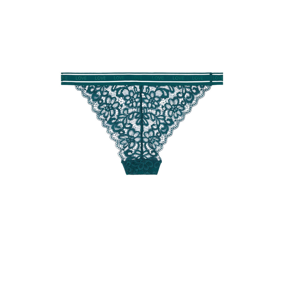 Braguita de encaje - verde verde.