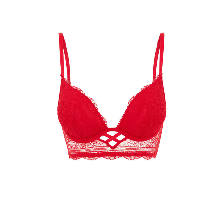 Soutien-gorge v push dentelle everydayiz rouge.