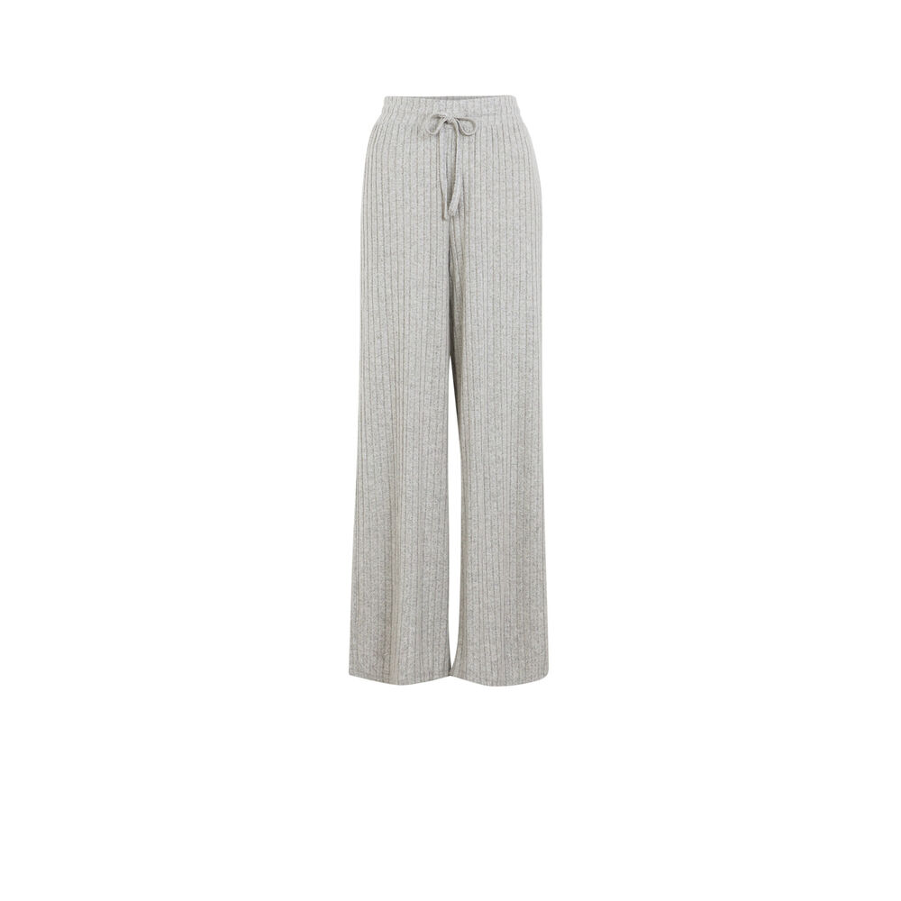 Pantalón ancho con cordón para atar - gris gris.