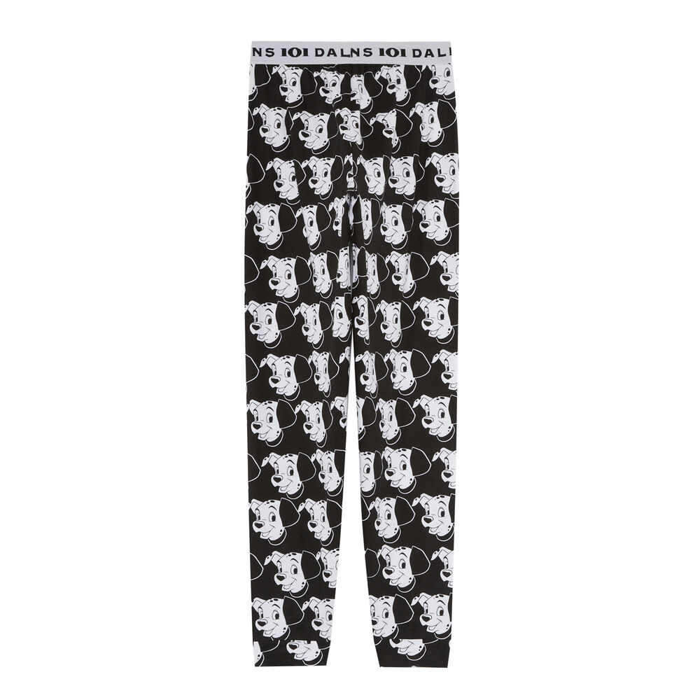 Pantalón con motivos de 101 dálmatas - negro negro.