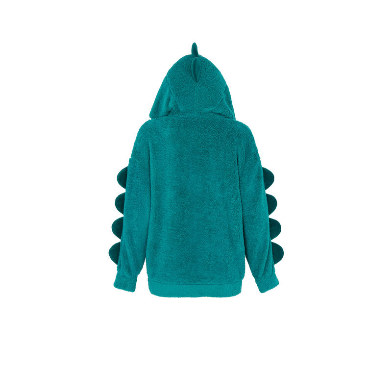 Sudadera polar con detalles bordados denver denveriz azul pato.