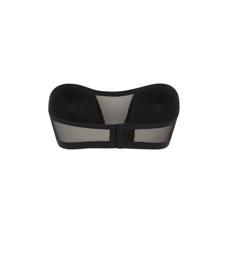 Sujetador bandeau de rejilla - negro negro.