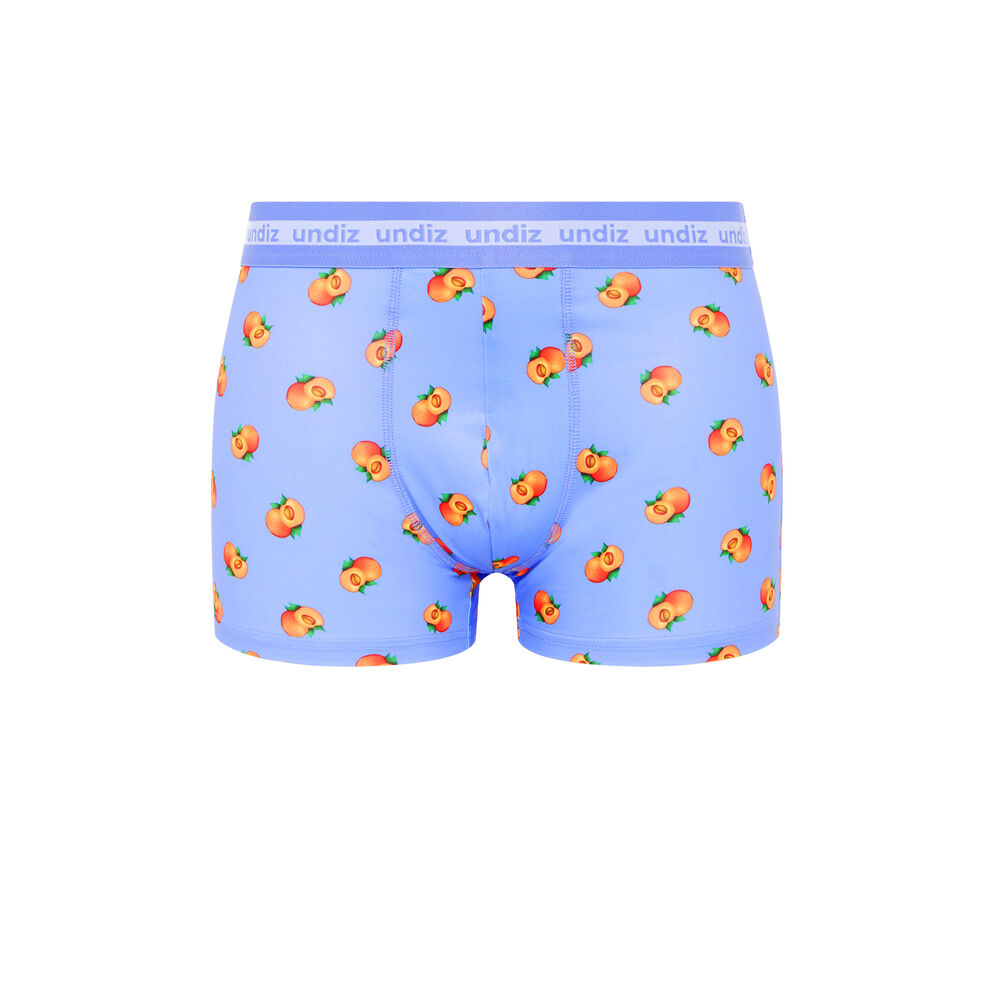 Boxer en coton - bleu bleu.