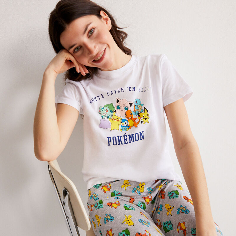 top con estampado de Pokémon - blanco top con estampado de Pokémon - blanco;
